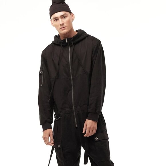 Jonny Cota Other - Jonny Cota Fleece Hooded Jumpsuit Long Sleeve - Cutting Edge Streetwear - EUC- S